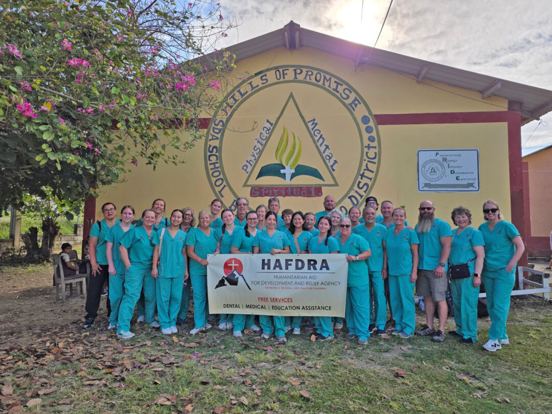 This year’s HAFDRA team at Hills of Promise primary school. (Contributed photo)