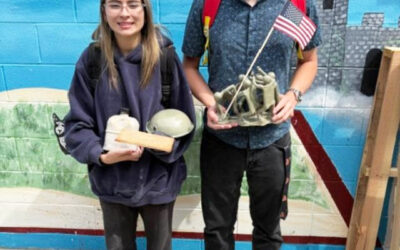 Students display patriotism in their artwork