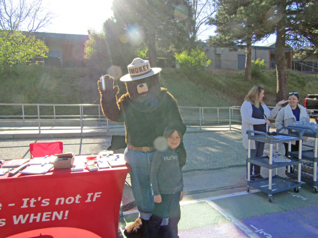 Smokey Bear was sighted at the VOE science night.