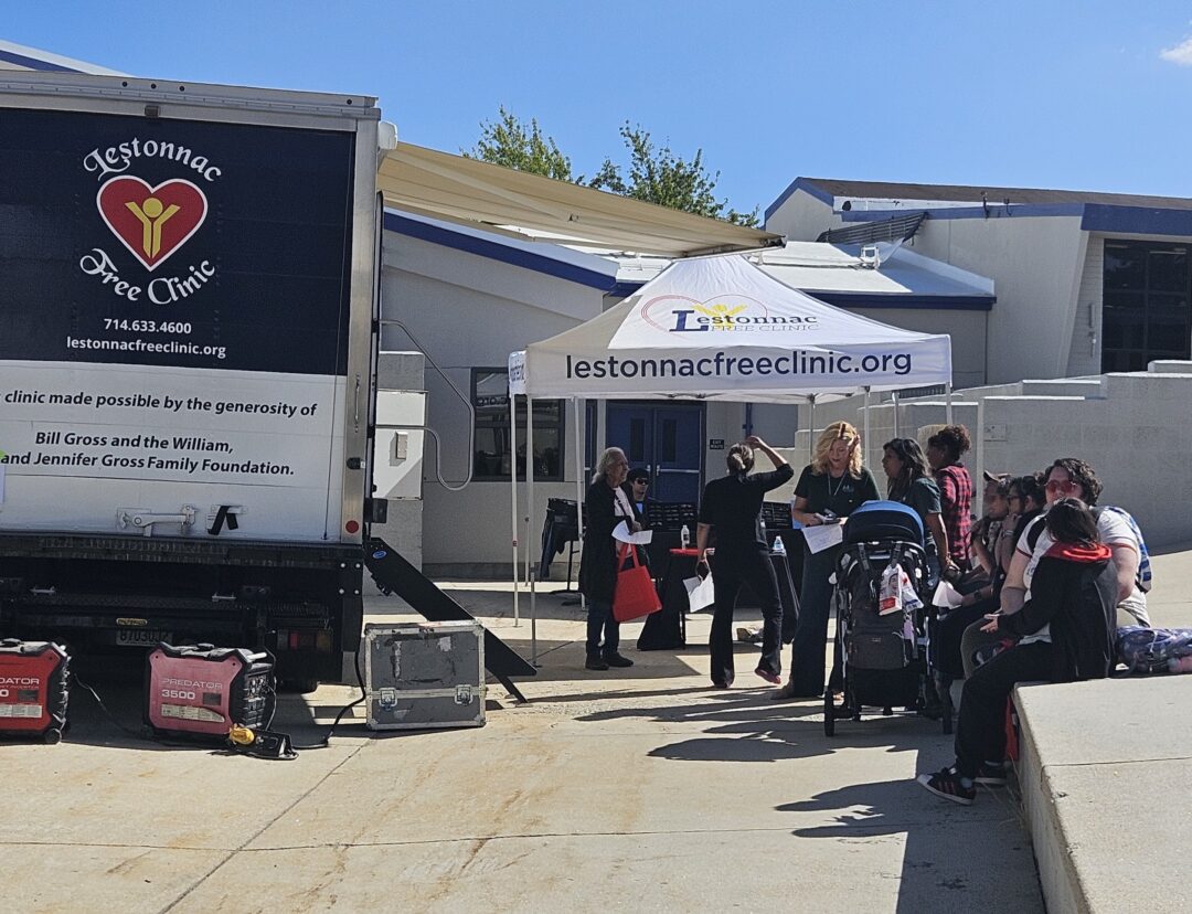 More than 100 patients had their eyes examined at the mobile vision clinic. (Photo by Mary-Justine Lanyon)