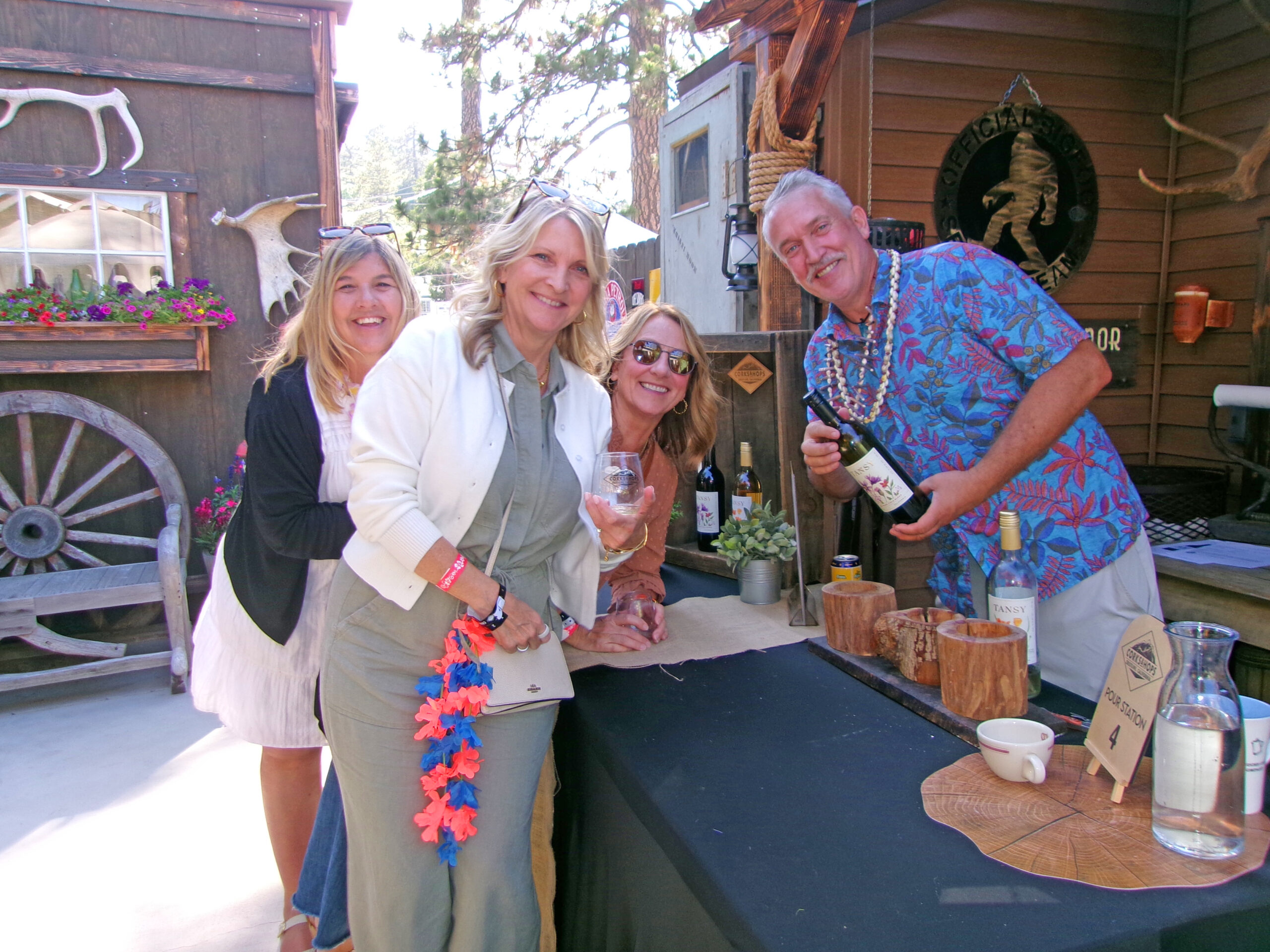 Adrianne, Lisa, Julia, Melissa and Adrianna from Glendora and Orange County enjoyed last year’s Brewfest at Tavern Bay Beach Club so much they couldn’t resist attending this year’s event. (Photos by Douglas W. Motley) The Encompass pour station was in their back area, near their geode rock splitting area. (Photos by Douglas W. Motley)