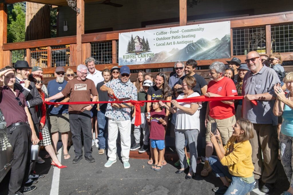 Celebrating the mountain’s new coffee shop