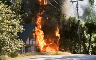 Blaze destroys Crestline home